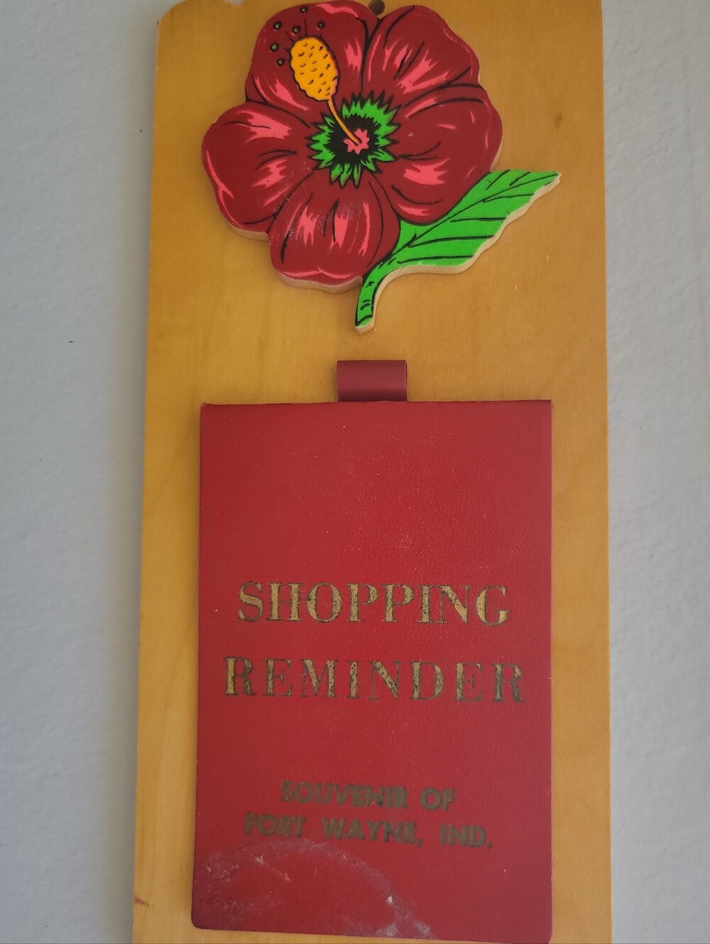Vintage Wall Hanging Grocery List Board